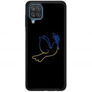 Чохол для Samsung Galaxy A12 / M12 MixCase патріотичні синє-жовтий голуб