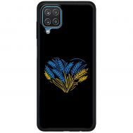 Чохол для Samsung Galaxy A12 / M12 MixCase патріотичні синьо-жовта пшениця