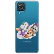 Чохол для Samsung Galaxy M33 (M336) MixCase стрази кошенята з капелюхом