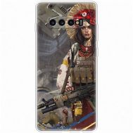Чохол для Samsung Galaxy S10+ (G975) MixCase патріотичні дівчина воїн