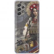 Чохол для Samsung Galaxy A53 (A536) MixCase патріотичні дівчина воїн