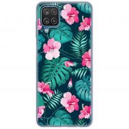 Чохол для Samsung Galaxy A12 / M12 MixCase квіти тропічні