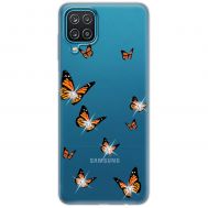 Чохол для Samsung Galaxy A12 / M12 MixCase стрази метелики
