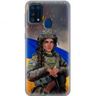 Чохол для Samsung Galaxy M31 (M315) MixCase патріотичні дівчина воїн