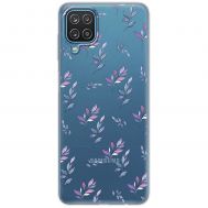 Чохол для Samsung Galaxy M33 (M336) Mixcase квіти патерн гілки з градієнтом