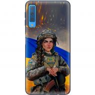 Чохол для Samsung Galaxy A7 2018 (A750) MixCase патріотичні дівчина воїн