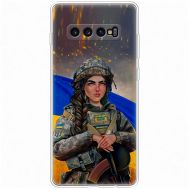 Чохол для Samsung Galaxy S10+ (G975) MixCase патріотичні дівчина воїн
