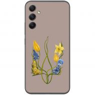 Чохол для Samsung Galaxy A54 (A546) MixCase патріотичні квіти у формі герба