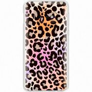 Чохол для Samsung Galaxy S10e (G970) MixCase Леопард рожево-жовтогарячий