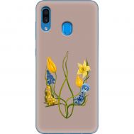 Чохол для Samsung Galaxy A20 / A30 MixCase патріотичні квіти у формі герба