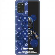 Чохол для Samsung Galaxy A31 (A315) MixCase робот лого на синьому