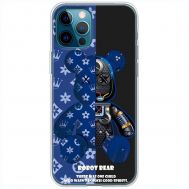 Чохол для iPhone 12 Pro Max MixCase робот лого на блакитному
