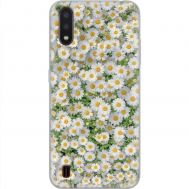 Чохол для Samsung Galaxy A01 (A015) MixCase квіти ромашки фарбами