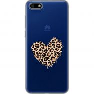 Чохол для Huawei Y5 2018 MixCase Леопард серце