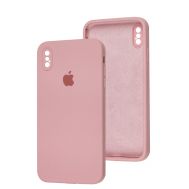 Чохол для iPhone Xs Max Square Full camera рожевий / light pink