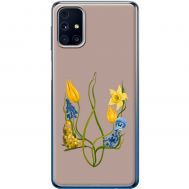 Чохол для Samsung Galaxy M31s (M317) MixCase патріотичні квіти у формі г