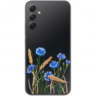 Чохол для Samsung Galaxy A54 (A546) Mixcase квіти волошки в пшениці