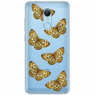 Чохол для Xiaomi Redmi 5 MixCase Леопард метелика
