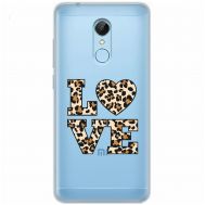 Чохол для Xiaomi Redmi 5 MixCase Леопард love