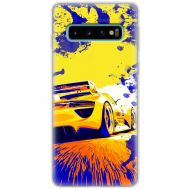 Чохол для Samsung Galaxy S10 (G973) MixCase машини жовта car дрифт
