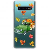 Чохол для Samsung Galaxy S10+ (G975) MixCase осінь авто з гарбузами