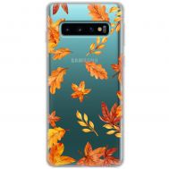 Чохол для Samsung Galaxy S10+ (G975) MixCase осінь осінні листочки