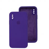 Чохол для iPhone X / Xs Square Full camera ultra violet