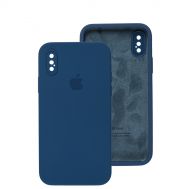 Чохол для iPhone X / Xs Square Full camera navy blue