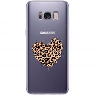 Чохол для Samsung Galaxy S8+ (G955) MixCase Леопард серце