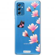 Чохол для Samsung Galaxy M52 (M526) MixCase метелики квіти