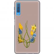 Чохол для Samsung Galaxy A7 2018 (A750) MixCase патріотичні квіти у формі г