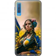 Чохол для Samsung Galaxy A7 2018 (A750) MixCase патріотичні ніжна Українка