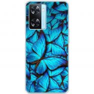 Чохол для Oppo A57s MixCase метелики сині