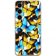 Чохол для Samsung Galaxy S23 (S911) MixCase метелики різнокольорові