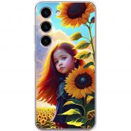 Чохол для Samsung Galaxy S23 (S911) MixCase патріотичні дівчинка в соняшниках