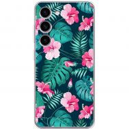 Чохол для Samsung Galaxy S23 (S911) MixCase квіти тропічні