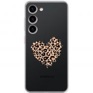 Чохол для Samsung Galaxy S23 (S911) MixCase Леопард серце