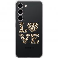 Чохол для Samsung Galaxy S23 (S911) MixCase Леопард love