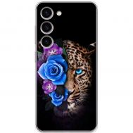 Чохол для Samsung Galaxy S23 (S911) MixCase Леопард у квітах