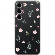 Чохол для Samsung Galaxy S23 (S911) Mixcase квіти патерн квіти гілки евкаліпт