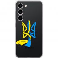 Чохол для Samsung Galaxy S23 (S911) MixCase патріотичні синє-жовтий Тризуб