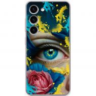 Чохол для Samsung Galaxy S23 (S911) MixCase патріотичні Синє жіноче око