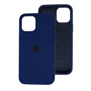 Чохол для iPhone 12 Pro Max Silicone Full синій / deep navy
