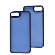 Чохол для iPhone 7 Plus / 8 Plus Luxury Metal Lens синій