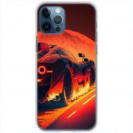 Чохол для iPhone 15 Pro Max MixCase машини неон жовто-помаранчева