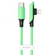 Кабель USB Baseus Colorful Elbow Type-C to lightning 18W 1.2m dreen зелений