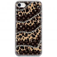 Чохол для iPhone 7/8 / SE MixCase Леопард Louis Vuitton