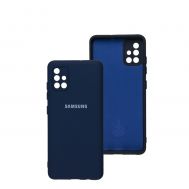 Чохол для Samsung Galaxy A51 (A515) Silicone Full camera midnight blue