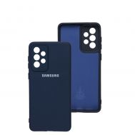 Чохол для Samsung Galaxy A73 Silicone Full camera midnight blue