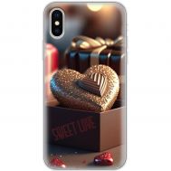 Чехол для iPhone X / Xs Mixcase для закоханих chocolate Heart